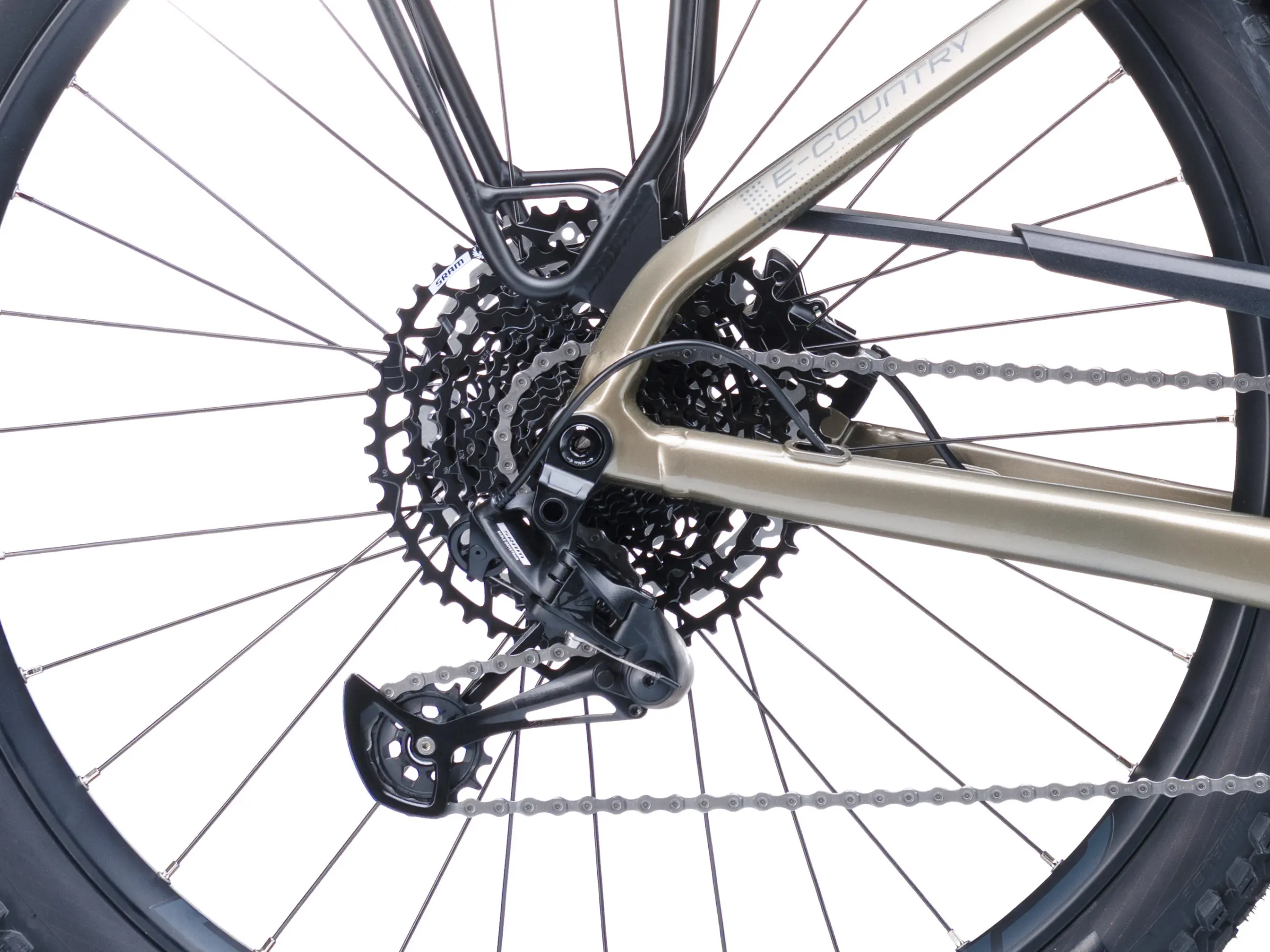Napęd SRAM Eagle 1x12 w rowerze elektrycznym Crussis